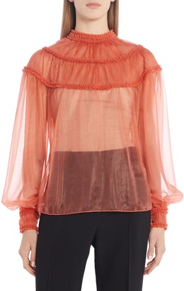 sheer flowy tops