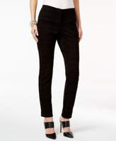 Thumbnail for your product : Alfani Petite Flocked Plaid Skinny Pants, Created for Macy's