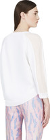 Thumbnail for your product : 3.1 Phillip Lim White & Blush Silk Knit Sweater