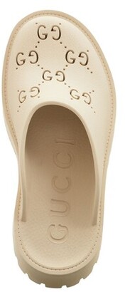 55mm elea perforated g platform sandals - Gucci - Women | Luisaviaroma