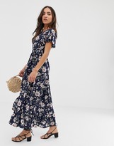 Thumbnail for your product : Band of Gypsies Band Of floral print wrap maxi dress