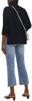 Thumbnail for your product : Current/Elliott The 5-pocket Vanessa Cropped Canvas-trimmed High-rise Straight-leg Jeans