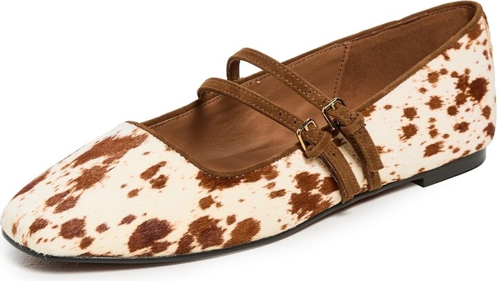 Madewell Women's The Greta Double-Strap Ballet Flat in Haircalf