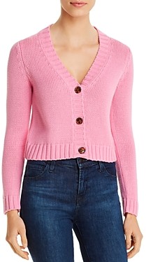 womens hot pink cardigan sweater