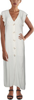 Thumbnail for your product : BB Dakota That's Amore Womens Button Front Ruffled Maxi Dress