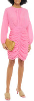 Thumbnail for your product : Rodebjer Adilah Ruched Crinkled Cotton-blend Gauze Dress
