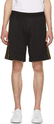 DSQUARED2 Black and Gold Jersey Shorts