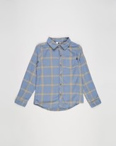Thumbnail for your product : Cotton On Boy's Blue Check Shirts - Rocky Long Sleeve Shirt - Teens - Size 10 YRS at The Iconic