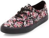 Thumbnail for your product : New Look Pink Floral Print Lace Up Plimsolls