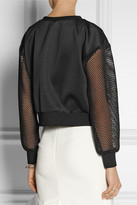 Thumbnail for your product : Milly Mesh-trimmed tech-jersey top