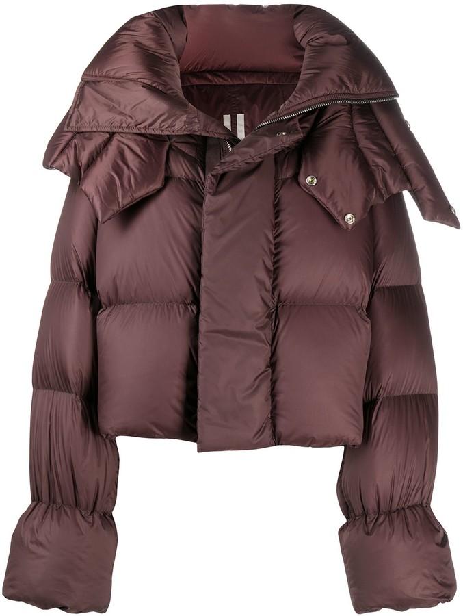 Rick Owens Cropped Puffer Jacket - ShopStyle