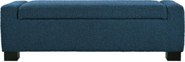 50" Ottoman Bench in Textured Fabric