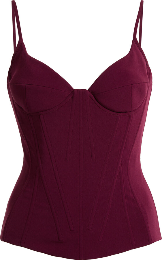 ZUHAIR MURAD Heavy Cady Corset Top