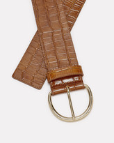 Thumbnail for your product : MAISON BOINET Croc Embossed Waist Belt