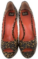 Thumbnail for your product : Dolce & Gabbana Woven Platform Pumps
