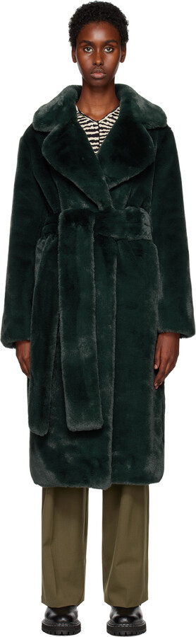 Belted Faux Fur Coat | ShopStyle