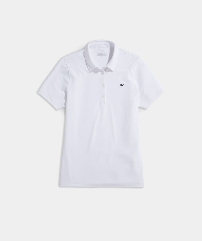 solid pique polo