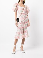 Thumbnail for your product : LIYA Floral Print Flared Dress