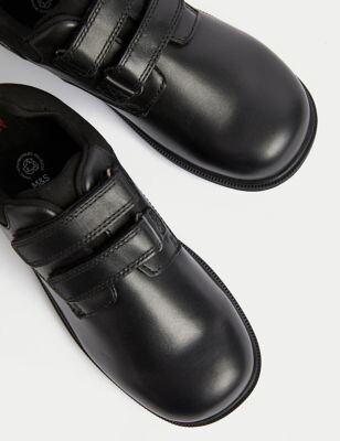 Clarks MONTE LITE Older Boys Black Leather Air Spring School Shoes 7-9.5FGH BNIB 