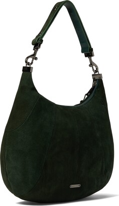 Rebecca Minkoff MAB Croissant Hobo (Bottle Green) Handbags