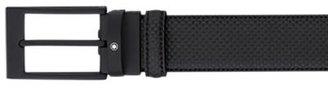 Montblanc 30mm Square Embossed Leather Belt