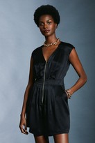Thumbnail for your product : Karen Millen Luxe Silk Sand Wash Playsuit