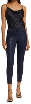 Thumbnail for your product : J Brand Alana High-Rise Coated Crop Skinny Jeans