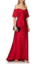 Thumbnail for your product : Zac Posen Women's Satin Off-The-Shoulder Gown - Red