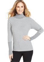 Thumbnail for your product : Style&Co. Striped Turtleneck Sweater