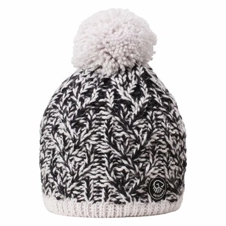 ladies fluffy bobble hat