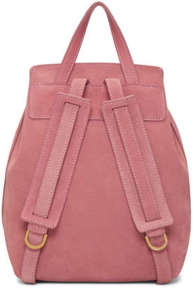 Mansur Gavriel Pink Suede Mini Backpack
