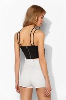 Thumbnail for your product : Sparkle & Fade Lattice-Front Bustier Top