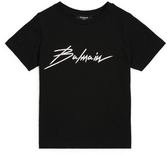 Balmain Kids Signature Logo T-Shirt (4-16 Years)