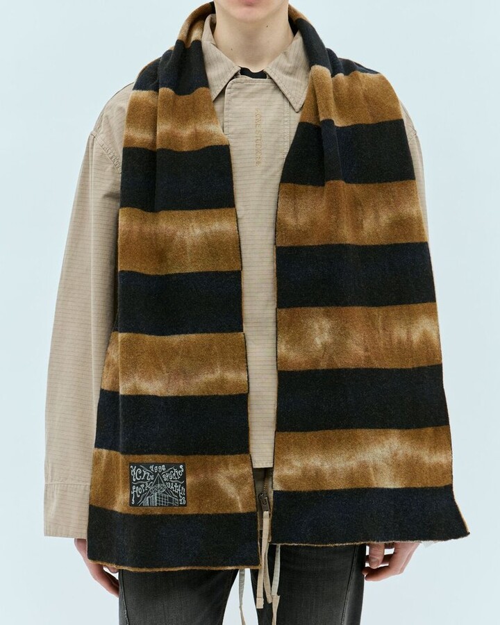 Weekday Bell knitted balaclava in black ShopStyle Scarves