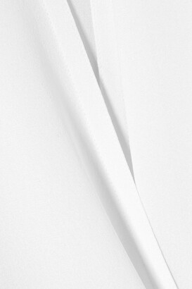 Michael Kors Collection Collection Wrap-effect Silk Crepe De Chine Top