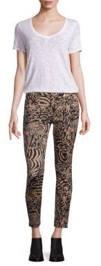 7 For All Mankind Animal Printed Pants