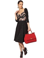 Thumbnail for your product : Dolce & Gabbana Sicily Lacy Top Handle Bag