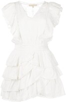 Thumbnail for your product : LoveShackFancy Corelli tiered cotton mini dress