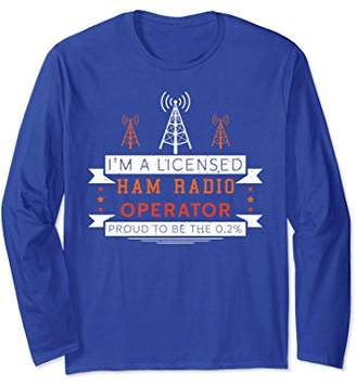 Funny Long Sleeve Licensed Ham Radio Shirt