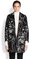 Thumbnail for your product : Stella McCartney Frederica Squiggle Face Coat