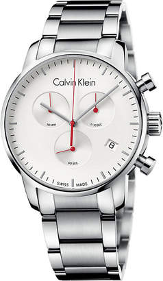 Calvin Klein City stainless steel chronograph watch
