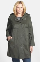Thumbnail for your product : Gallery A-Line Hooded Raincoat (Plus Size)