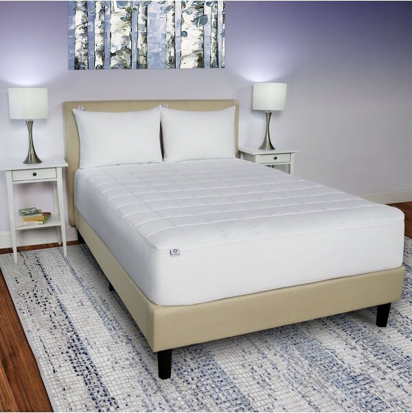 AllerEase AllereaseQueenTotalAllergyDefenseWaterproofMachineWashableMattressPad:HypoallergenicMicrofiberTopper