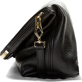 Thumbnail for your product : Burberry Black Deerskin The Petal Large Clutch