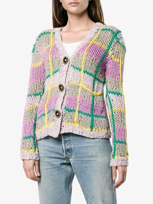 Natasha Zinko knitted check cardigan