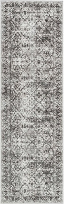 Zazzle Argos Vintage Modern Ivory Grey Area Rug