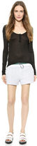 Thumbnail for your product : Alexander Wang T by French Terry & Nylon Sweatshorts
