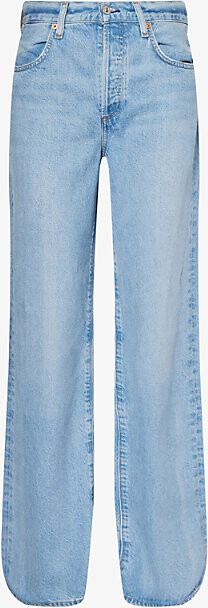 Citizens of Humanity Womens Alemayde Annina High-Rise Wide-Leg Denim Jeans 28