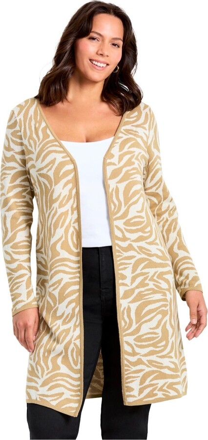 Avenue Women's Plus Size Open Front Sweater Cardigan