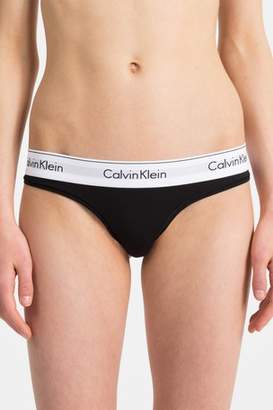 Next Womens Calvin Klein Black Logo Thong